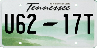 TN license plate U6217T
