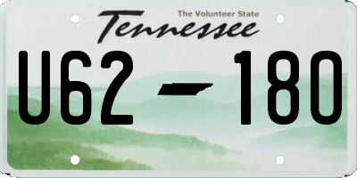 TN license plate U6218O