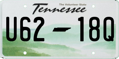 TN license plate U6218Q