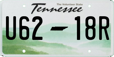 TN license plate U6218R