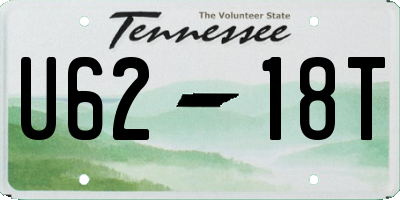 TN license plate U6218T