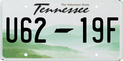 TN license plate U6219F