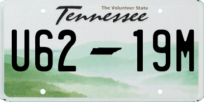 TN license plate U6219M