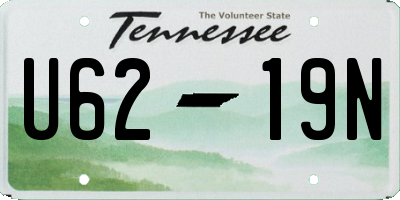 TN license plate U6219N