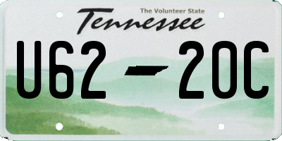 TN license plate U6220C