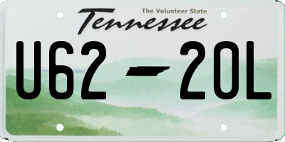TN license plate U6220L