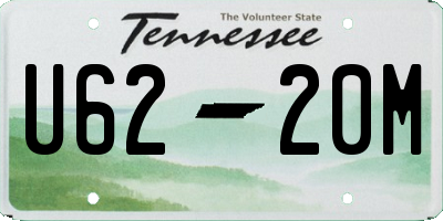 TN license plate U6220M
