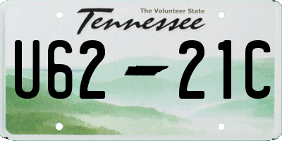 TN license plate U6221C