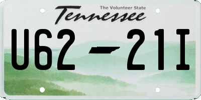 TN license plate U6221I