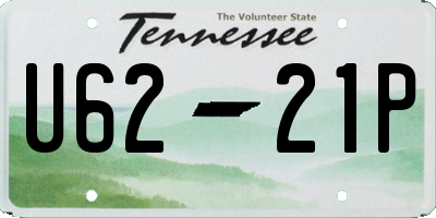 TN license plate U6221P