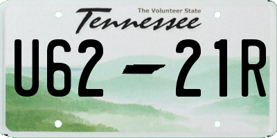 TN license plate U6221R