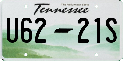 TN license plate U6221S