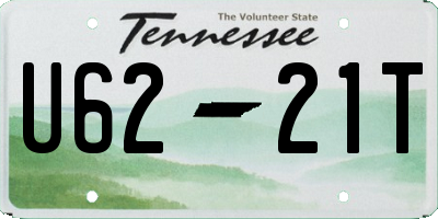 TN license plate U6221T
