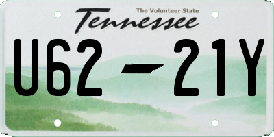 TN license plate U6221Y