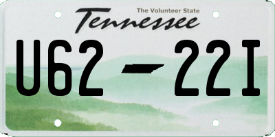 TN license plate U6222I