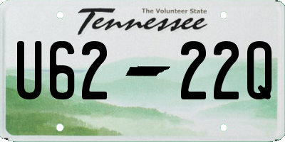 TN license plate U6222Q