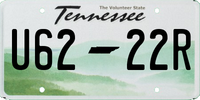 TN license plate U6222R