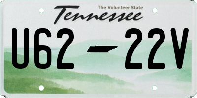 TN license plate U6222V