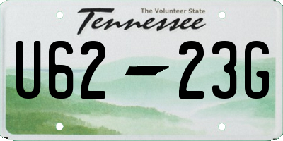 TN license plate U6223G