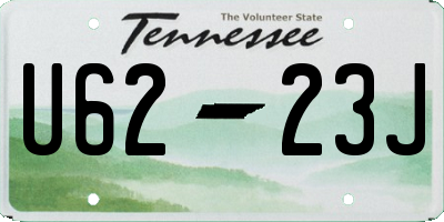 TN license plate U6223J