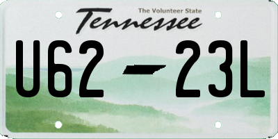 TN license plate U6223L
