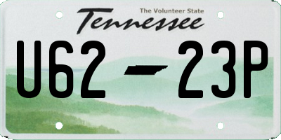 TN license plate U6223P