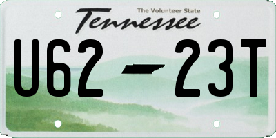 TN license plate U6223T
