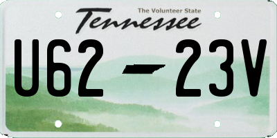 TN license plate U6223V