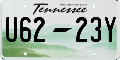 TN license plate U6223Y