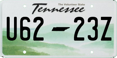 TN license plate U6223Z