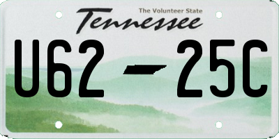TN license plate U6225C