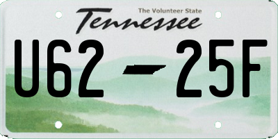 TN license plate U6225F