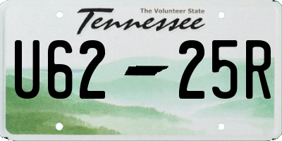 TN license plate U6225R