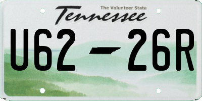 TN license plate U6226R