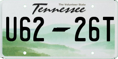 TN license plate U6226T