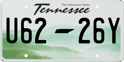 TN license plate U6226Y