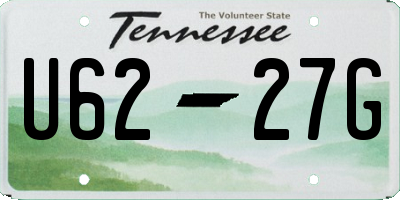 TN license plate U6227G