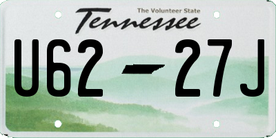 TN license plate U6227J