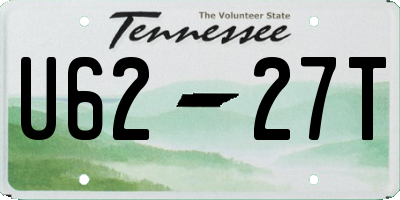 TN license plate U6227T