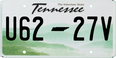 TN license plate U6227V