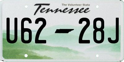 TN license plate U6228J