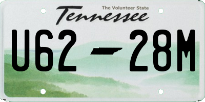 TN license plate U6228M