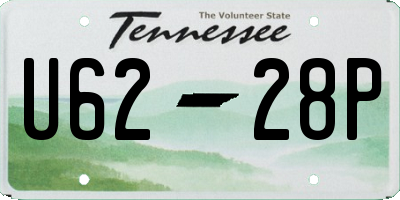 TN license plate U6228P