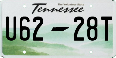 TN license plate U6228T