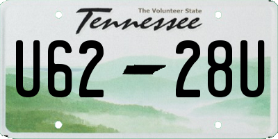TN license plate U6228U