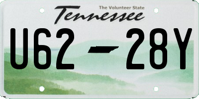 TN license plate U6228Y