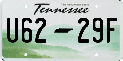 TN license plate U6229F