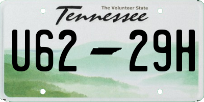 TN license plate U6229H