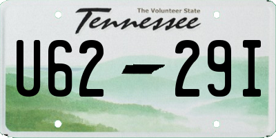 TN license plate U6229I