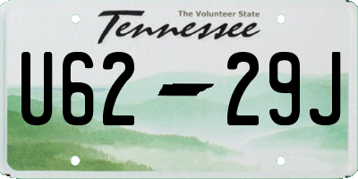 TN license plate U6229J